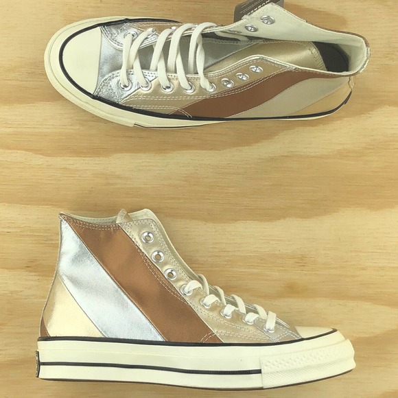 Converse Shoes - Converse Chuck Taylor 70 Hi Metallic Leather Shoes